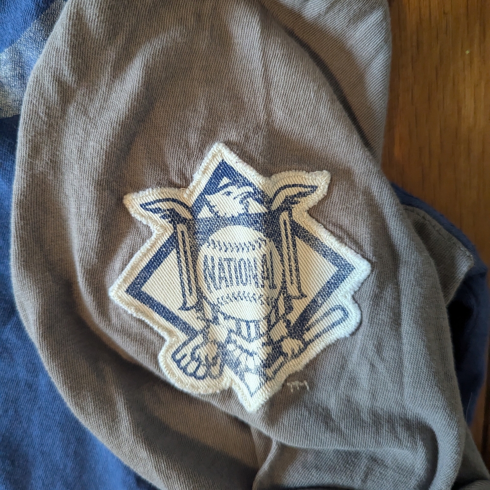 EUC 47Brand Men's Chicago Cubs MLB Long Sleeve Henley Shirt Medium Blue Gray - Picture 5 of 6